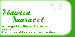 klaudia nawratil business card